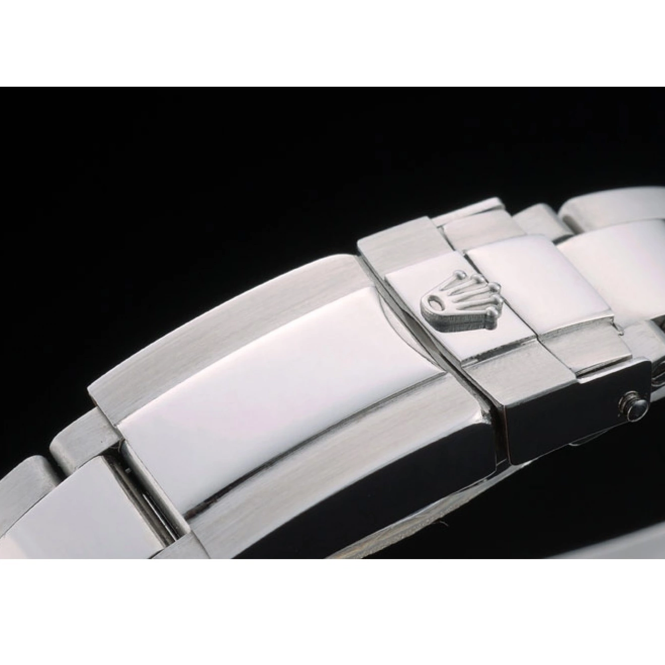 AAA replica watch Rolex 80249 Steep White Daytona Tachymeter Ceramic Stainless Black Dial Strap 0615